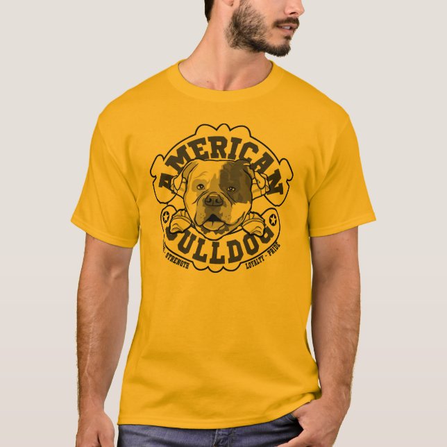 Camiseta bulldog americano (Anverso)