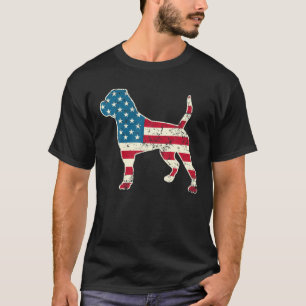 Camiseta Bulldog Americano 4 De Julio Perro Lover Hombres E