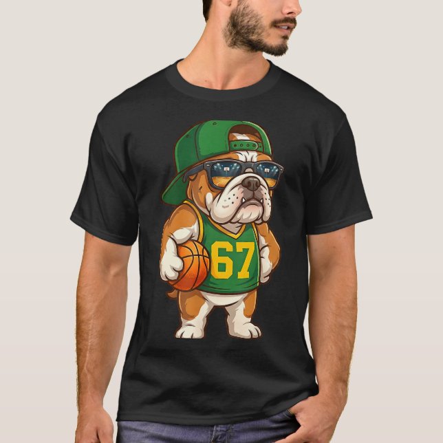 Camiseta Bulldog Basketball 67 Gen Alpha Slang Srts Dog Boy (Anverso)