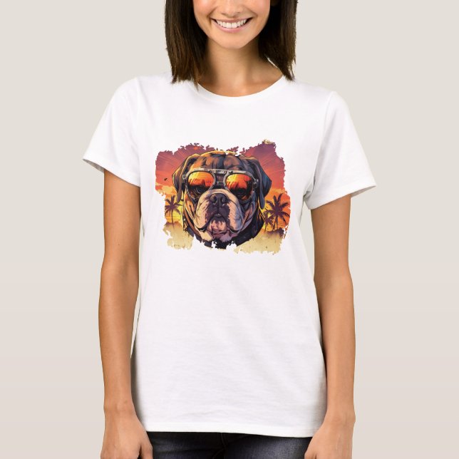 Camiseta Bulldog Boss Lady (Anverso)