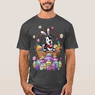 Camiseta Bulldog Bunny Pit Feliz Día de Pascua Caza de Huev