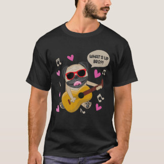 Camiseta Bulldog - Cantante divertida de guitarra