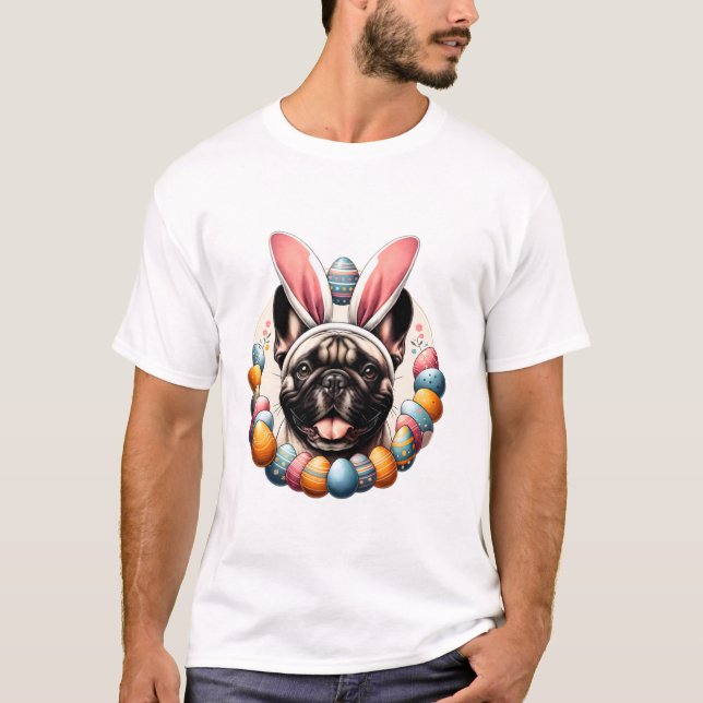 Camiseta Bulldog celebra Pascua (Anverso)