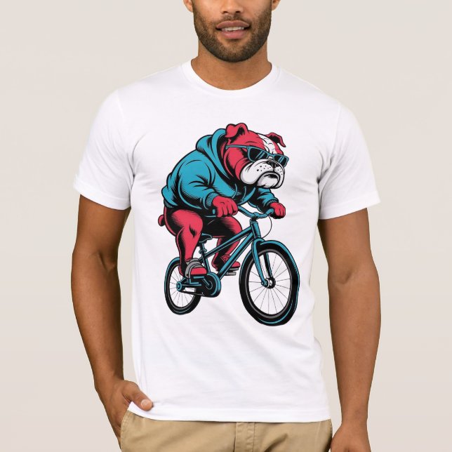 Camiseta Bulldog Ciclista (Anverso)