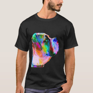 Camiseta Bulldog colorido Arte Guay Bulldog inglés Perro am