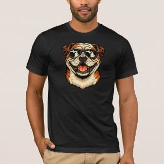 Camiseta Bulldog con gafas de sol