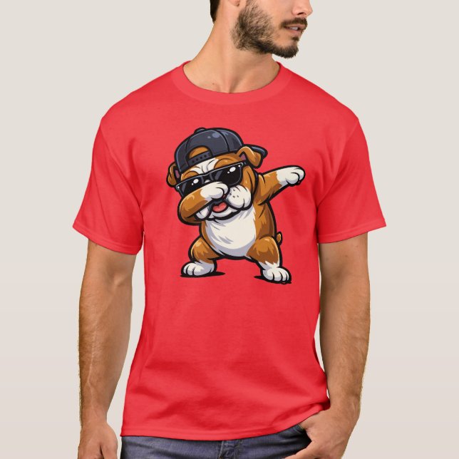 Camiseta Bulldog Dabbing (Anverso)
