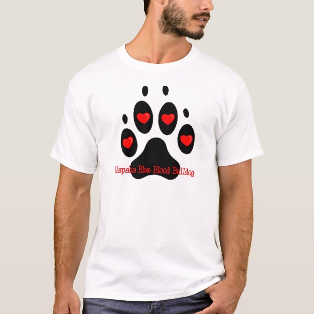 Camiseta Bulldog de la sangre azul de Alapaha (Anverso)