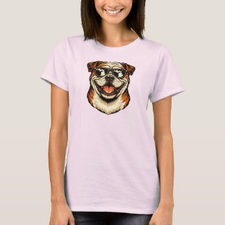 Camiseta Bulldog de Michigan con gafas de sol