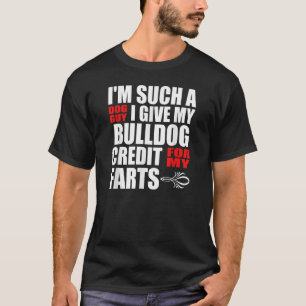 Camiseta Bulldog de perro Chiste de pedo para hombre Bulldo