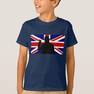 Camiseta Bulldog de Wiinston Churchill Británicos