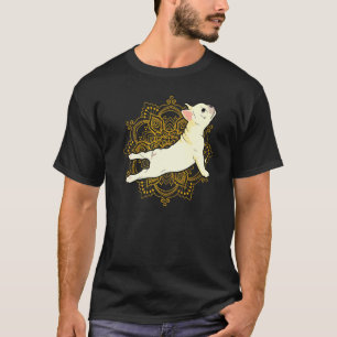 Camiseta Bulldog de Yoga Frenchie Bhujangasana Mandala