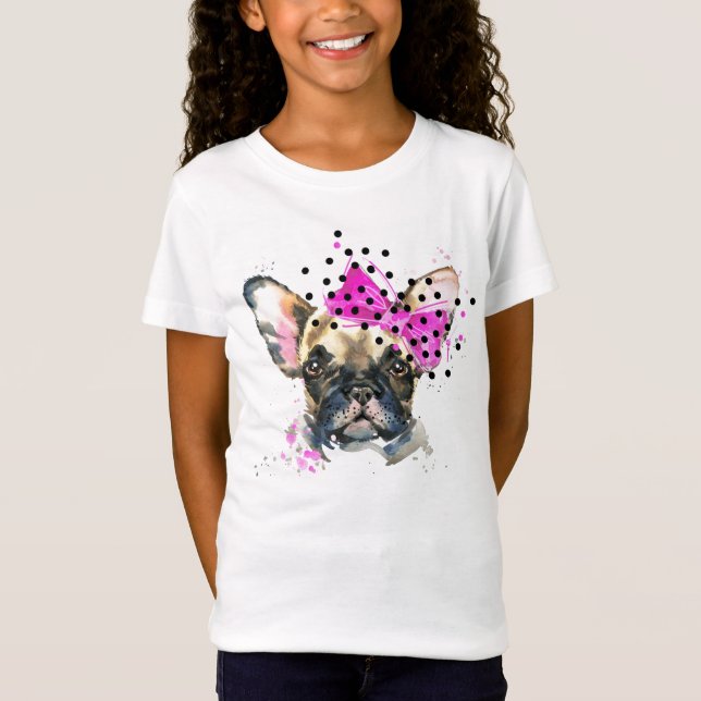 Camiseta Bulldog del francés de Cutie (Anverso)