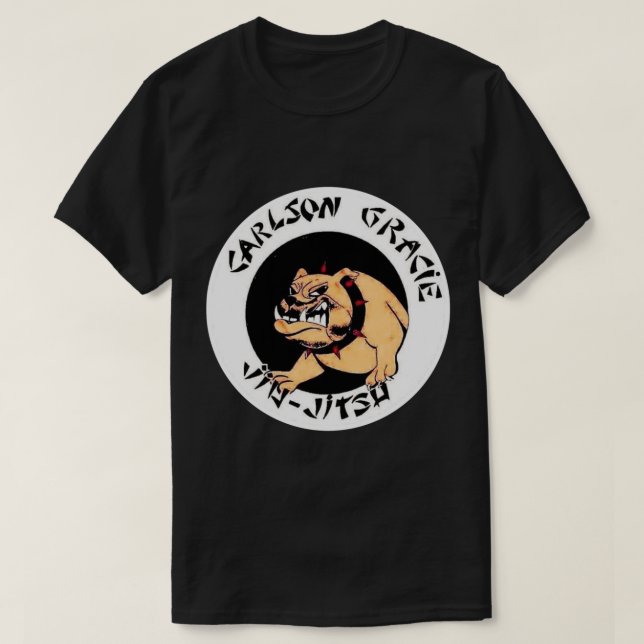 Camiseta Bulldog del logotipo del equipo Carlson Gracie Art (Diseño del anverso)