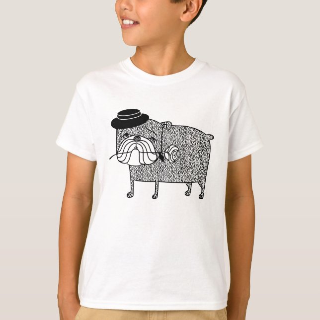 Camiseta Bulldog Desilusionado: Romance Triste (Anverso)