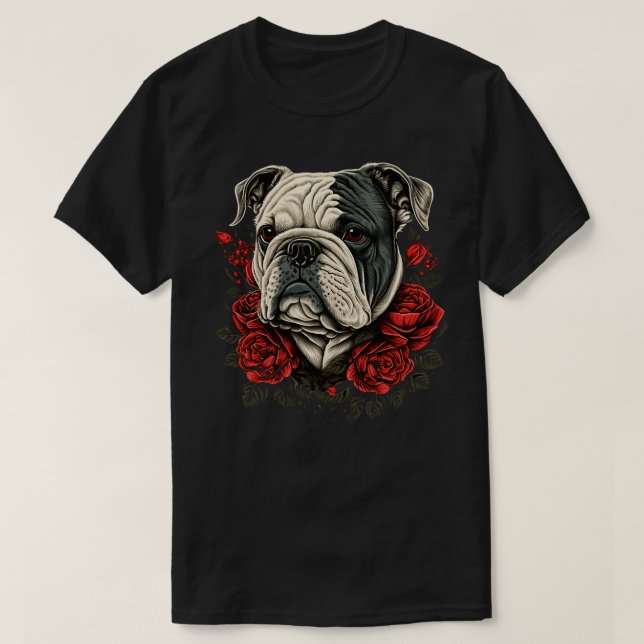 CAMISETA BULLDOG DÍA DE SAN VALENTÍN 3 (Diseño del anverso)
