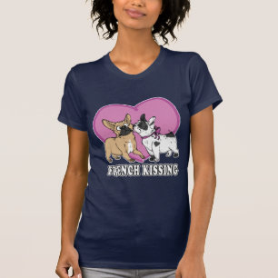 Camiseta (Bulldog) el besarse francés