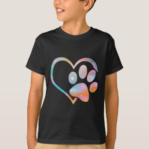 Camiseta Bulldog en inglés de tinte de tinta psicodélico de