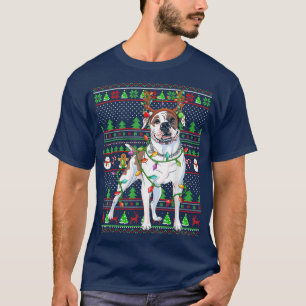 Camiseta Bulldog estadounidense feo a los renos que coincid