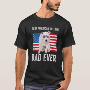 Camiseta Bulldog estadounidense papá dueño de perro de band