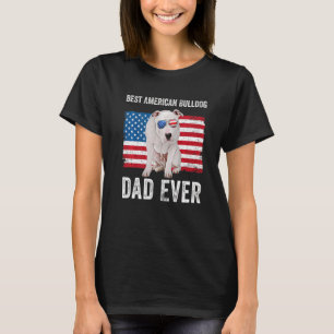 Camiseta Bulldog estadounidense papá dueño de perro de band
