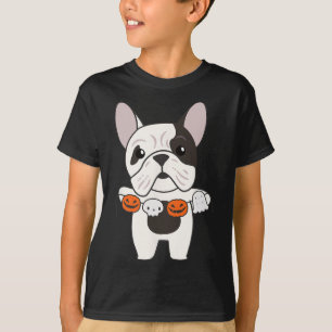 Camiseta Bulldog Feliz Halloween Calabaza Perros Halloween