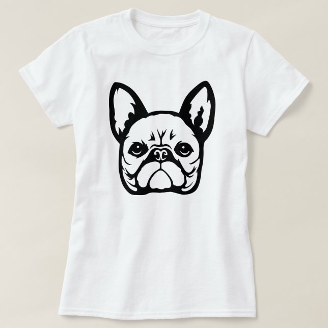Camiseta Bulldog francés (Diseño del anverso)