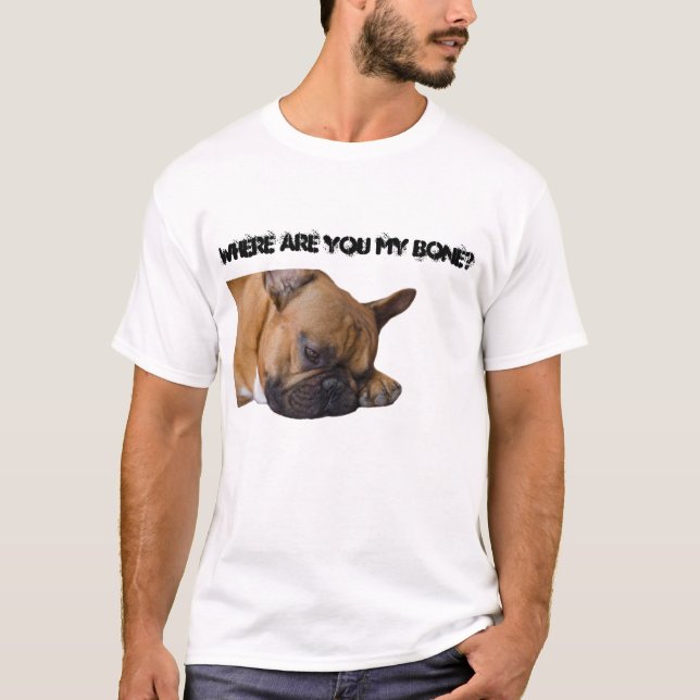 Camiseta Bulldog francés. (Anverso)