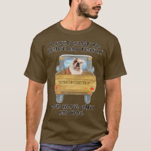 Camiseta Bulldog francés 2 para perros que conducen camione