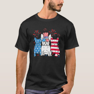 Camiseta Bulldog Francés 4 De Julio Perro Bandera Estadouni
