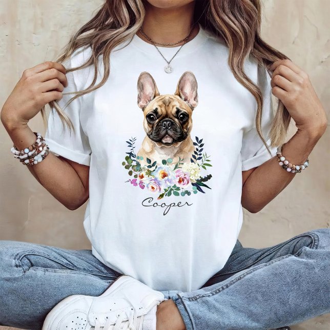 Camiseta Bulldog Francés Acuarela (Subido por el creador)