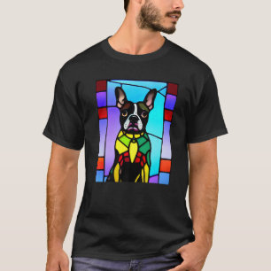 Camiseta Bulldog Francés - Arte Pop De Vidrio Manchado Colo
