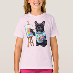 Camiseta Bulldog Francés Artista French Bulldog