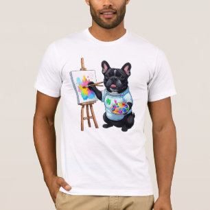 Camiseta Bulldog Francés Artista French Bulldog