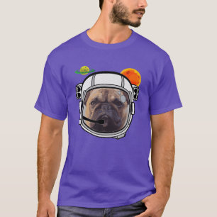 Camiseta Bulldog FRANCÉS ASTRONAUTA EN EL ESPACIO FUNNY MY 