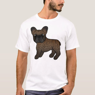Camiseta Bulldog Francés Atigrado Perro De Dibujos Animados