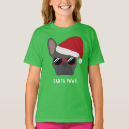 Camiseta Bulldog Francés Azul de Navidad