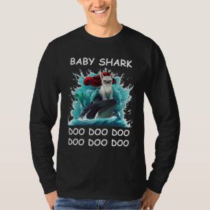 Camiseta Bulldog francés Baby Shark Doo Doo Doo