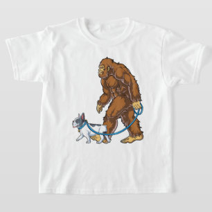 Camiseta Bulldog francés Bigfoot Dog Walk Funny Sasquatch