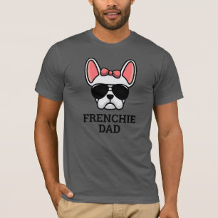 Camiseta Bulldog francés blanco Frenchie Dog Dad