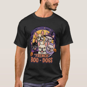 Camiseta Bulldog Francés Boo de Halloween Perros Vector