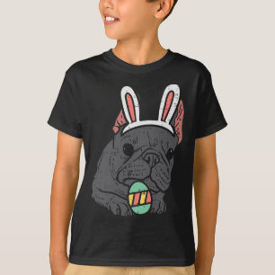 Camiseta Bulldog francés Bunny Cute Frenchie Perro Hombres 