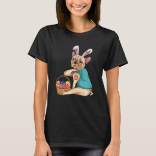 Camiseta Bulldog francés Bunny Eggs Easter Day Dog