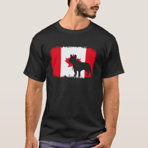 Camiseta Bulldog francés Canadá bandera de Canadá frenchies