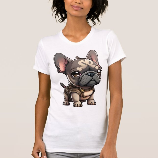 Camiseta Bulldog francés Chibi (Anverso)