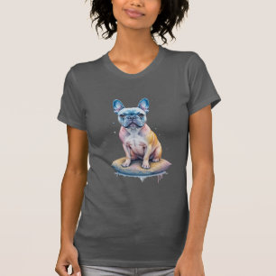 Camiseta Bulldog Francés Colorido y Artístico 