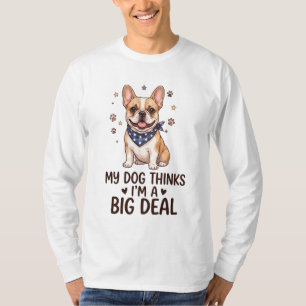 Camiseta Bulldog Francés con Bandana de Estrellas