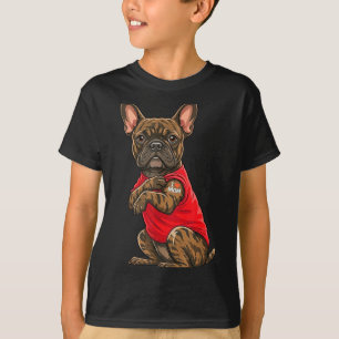Camiseta Bulldog francés con bulldog francés tatuado