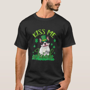 Camiseta Bulldog francés con Shamrock me besa soy papá irla
