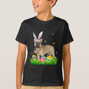 Camiseta Bulldog francés conejo con cesta de huevo Semana S